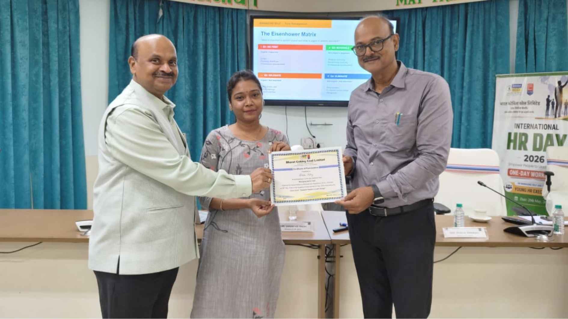 कल्याण भवन (एचआरडी), बीसीसीएल में मानव संसाधन अधिकारियों हेतु प्रशिक्षण कार्यक्रम आयोजित !